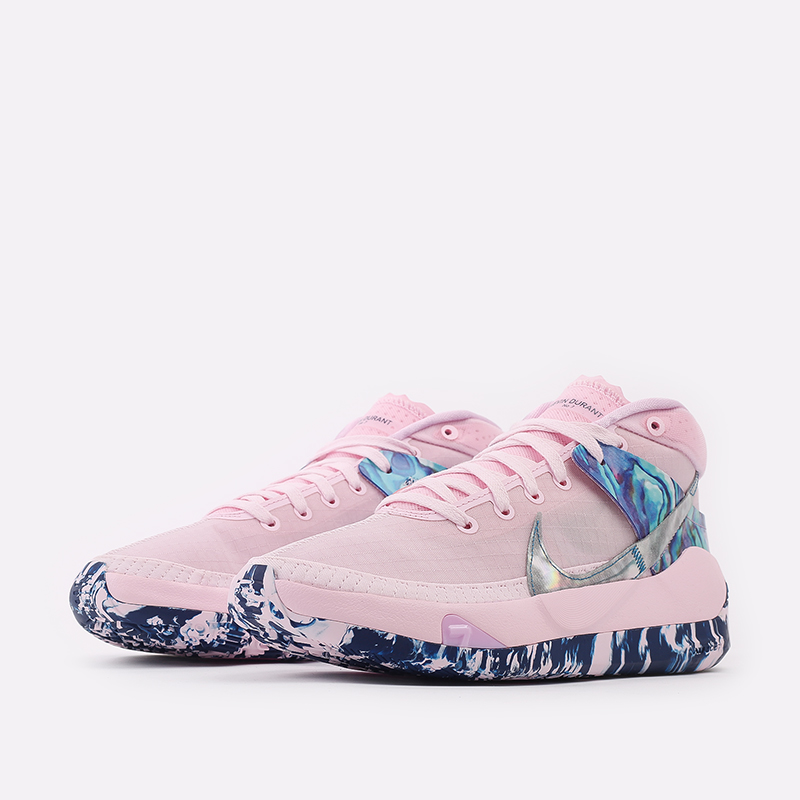 мужские розовые баскетбольные кроссовки Nike KD13 DC0011-600 - цена, описание, фото 2