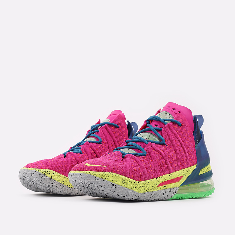 мужские розовые баскетбольные кроссовки Nike Lebron XVIII DB8148-600 - цена, описание, фото 2