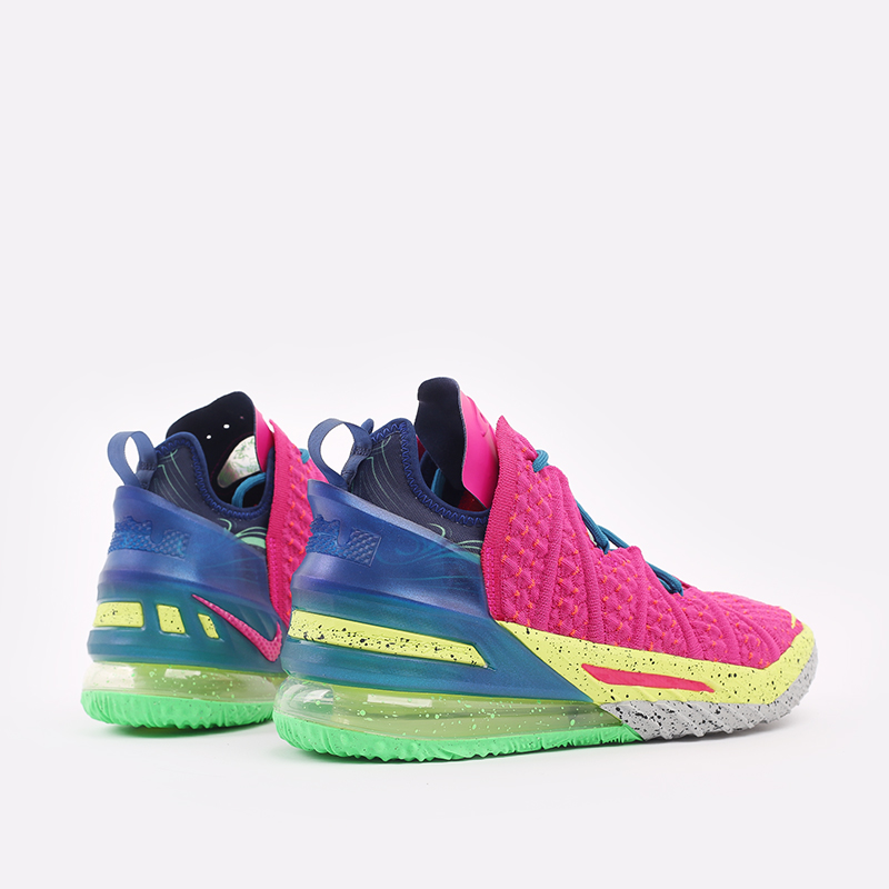 мужские розовые баскетбольные кроссовки Nike Lebron XVIII DB8148-600 - цена, описание, фото 4