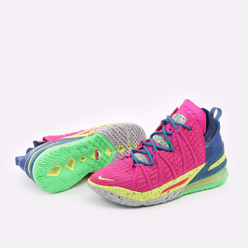 мужские розовые баскетбольные кроссовки Nike Lebron XVIII DB8148-600 - цена, описание, фото 7