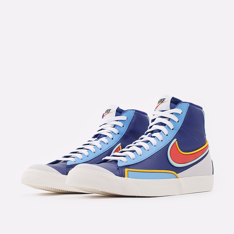 мужские синие кроссовки Nike Blazer Mid '77 Infinite DA7233-400 - цена, описание, фото 2