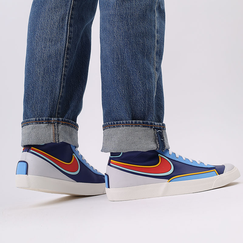 мужские синие кроссовки Nike Blazer Mid '77 Infinite DA7233-400 - цена, описание, фото 10