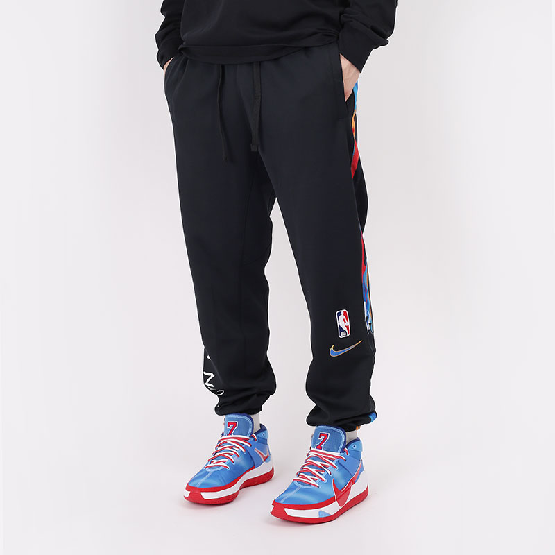 Мужские брюки Nike Brooklyn Nets Thermoflex Sweatpants (CU0611-010) купить по цене 8490 руб в интернет-магазине Streetball