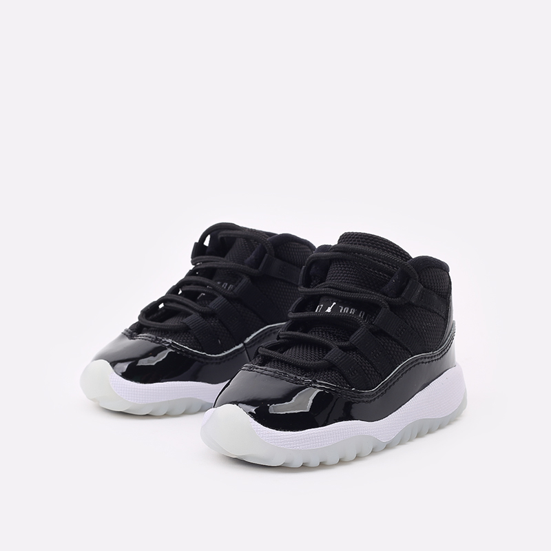 детские черные кроссовки Jordan 11 Retro (TD) 378040-011 - цена, описание, фото 2