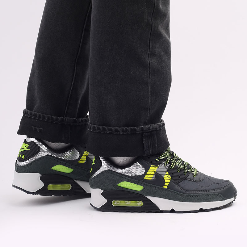 мужские серые кроссовки Nike Air Max 90 3M CZ2975-002 - цена, описание, фото 8