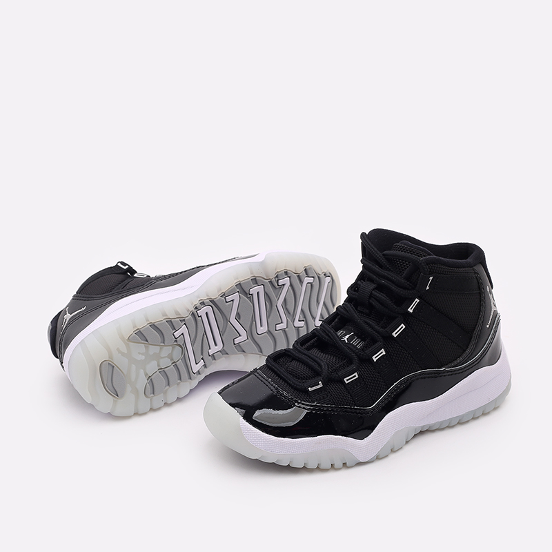 детские черные кроссовки Jordan 11 Retro (PS) 378039-011 - цена, описание, фото 4