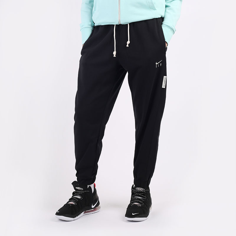 женские черные брюки Nike Swoosh Fly Standard Issue CU3482-010 - цена, описание, фото 1