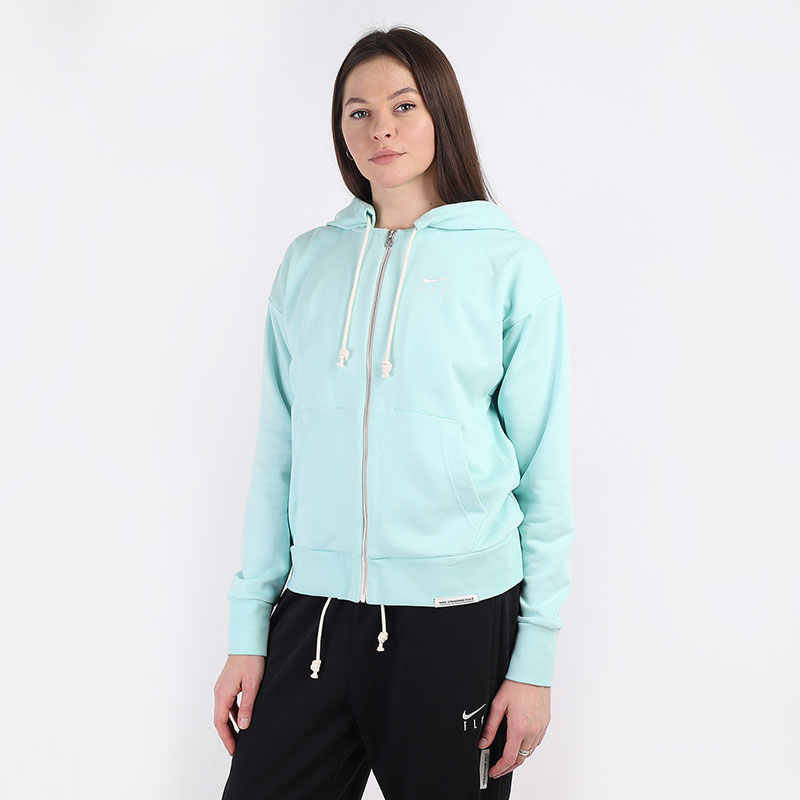 женская голубая толстовка Nike Standard Issue FZ Hoodie CU3793-382 - цена, описание, фото 1