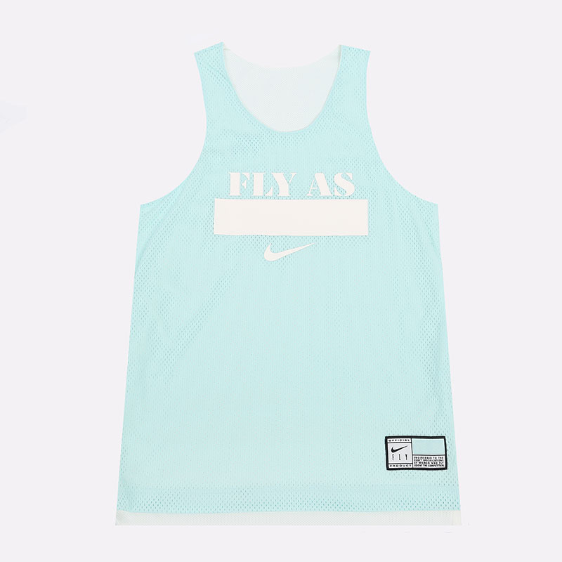 женская голубая майка Nike Essential Fly Reversible Basketball Jersey CZ6610-382 - цена, описание, фото 1