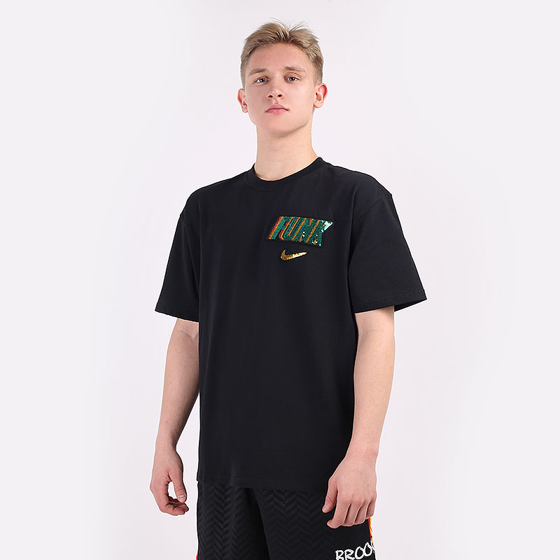 мужская черная футболка Nike Rayguns Basketball T-Shirt DB5964-010 - цена, описание, фото 1