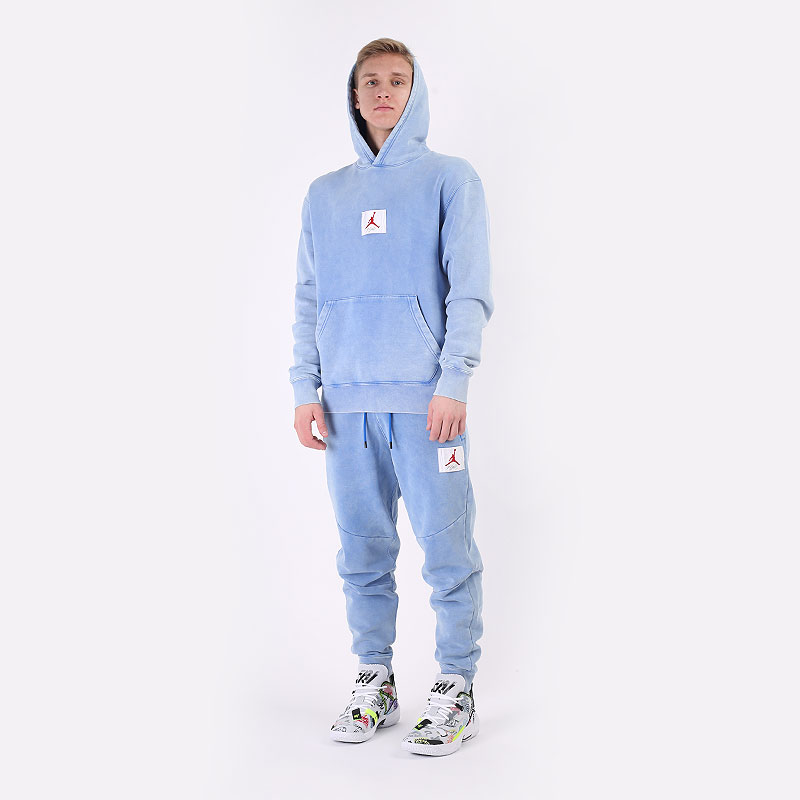 мужские голубые брюки Jordan Flight Fleece Pant CK6470-403 - цена, описание, фото 8