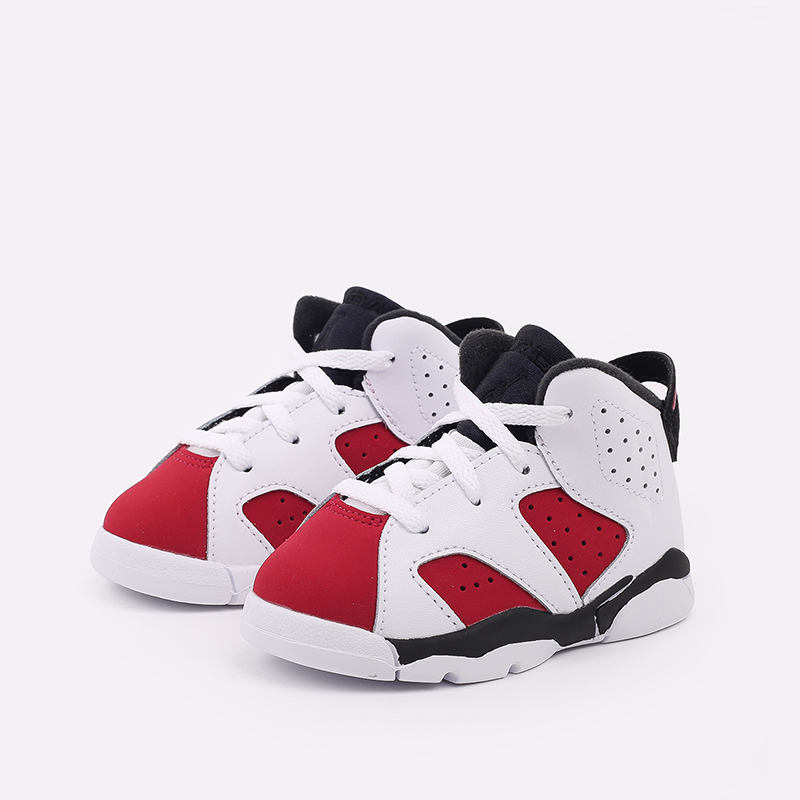 детские белые кроссовки Jordan 6 Retro (TD) 384667-106 - цена, описание, фото 2