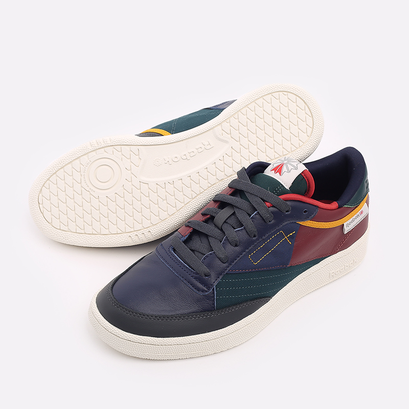 мужские разноцветные кроссовки Reebok Club C 85 FY7499 - цена, описание, фото 4