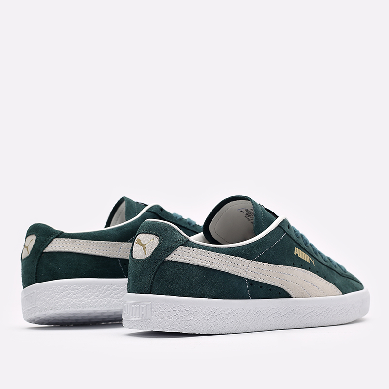 мужские зеленые кроссовки PUMA Suede VTG 37492102 - цена, описание, фото 3