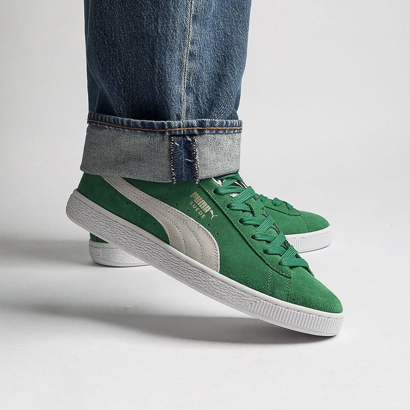 мужские зеленые кроссовки PUMA Suede Teams 38016802 - цена, описание, фото 7