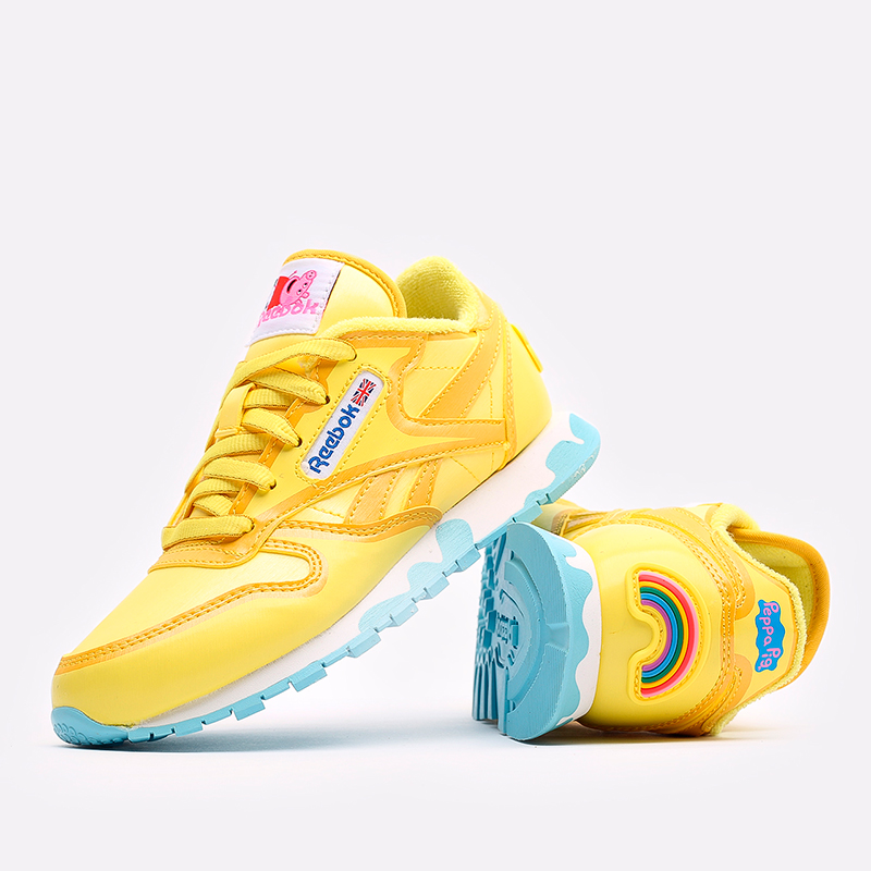 Детские кроссовки Reebok Classic Leather x Peppa Pig (H05207)  - цена, описание, фото 4
