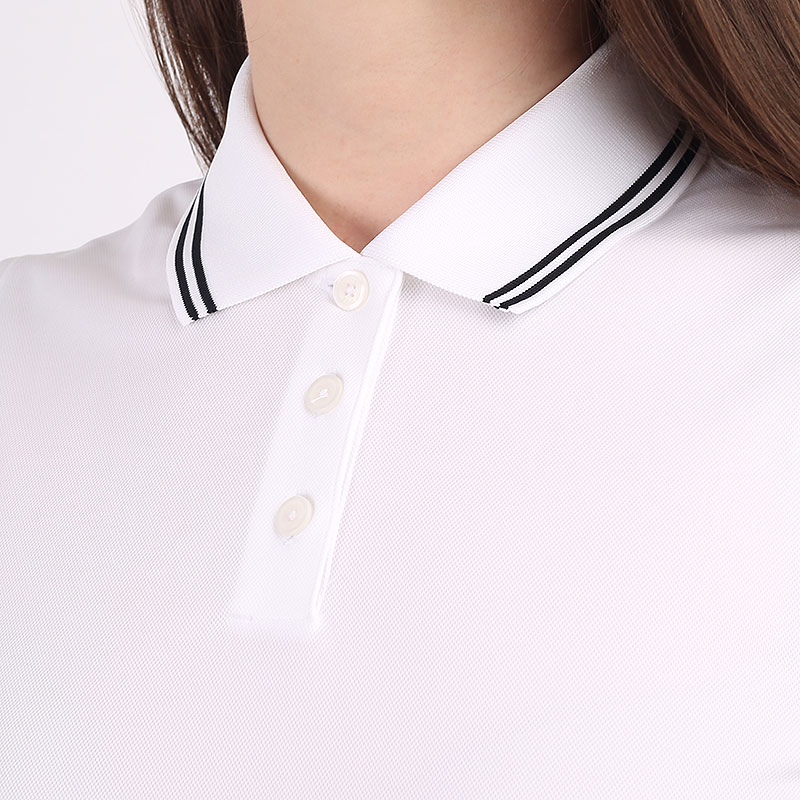 white sleeveless golf polo