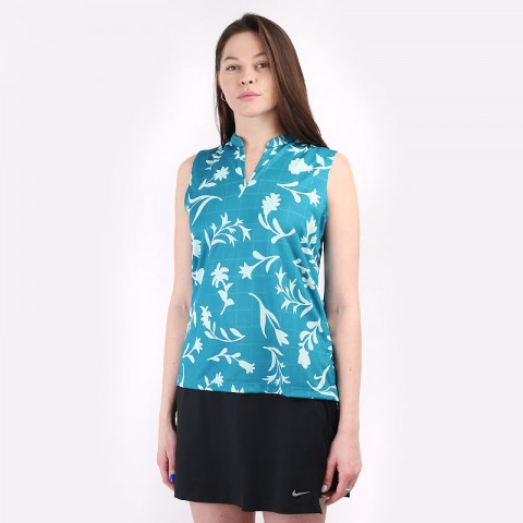 женская безрукавка Nike Breathe Women's Sleeveless Printed Golf Polo  