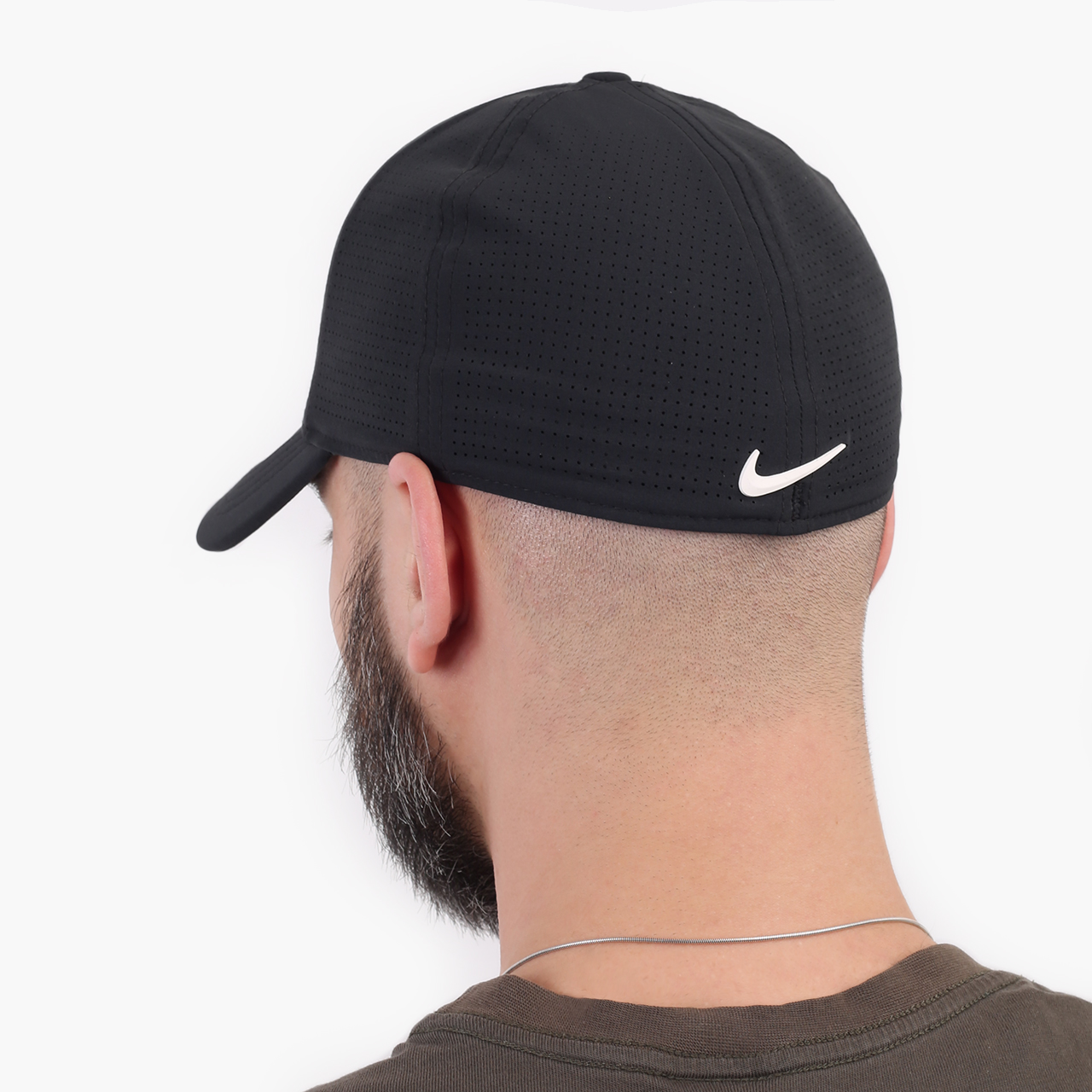  черная кепка Nike AeroBill Tiger Woods Heritage86 Perforated Cap CW6792-010 - цена, описание, фото 2