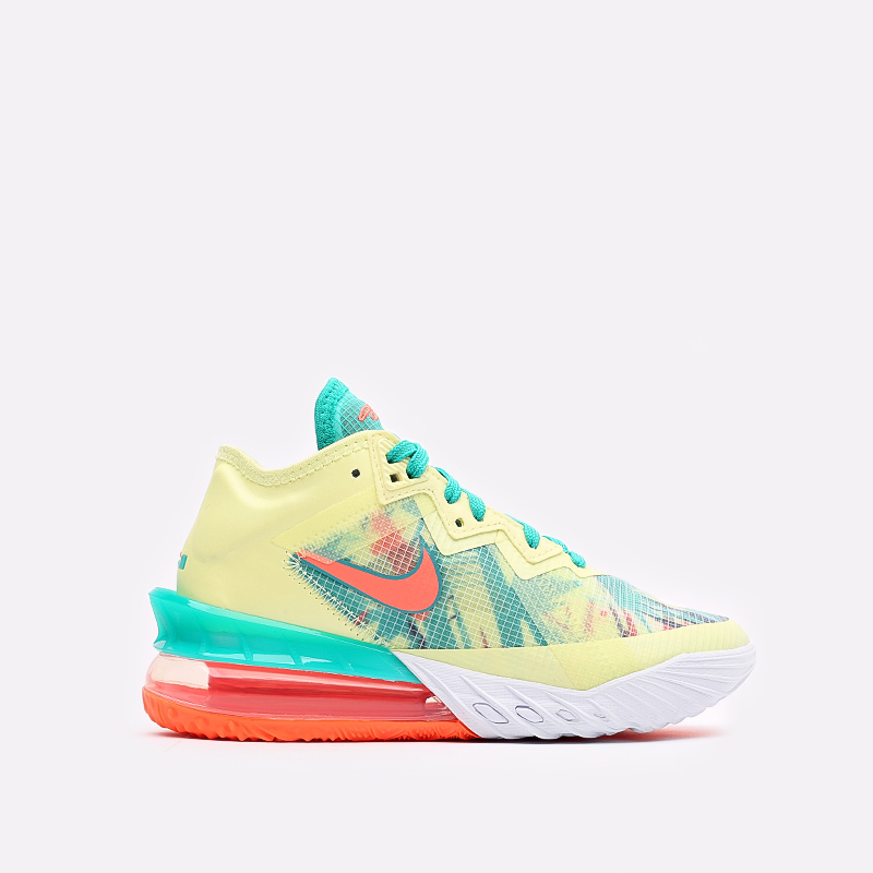 мужские белые баскетбольные кроссовки Nike Lebron XVIII Low CV7562-300 - цена, описание, фото 1