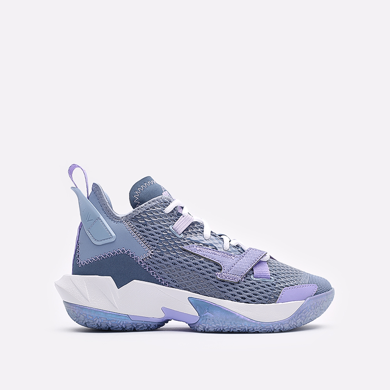 женские синие баскетбольные кроссовки Jordan Why Not Zero.4 (GS) CQ9430-400 - цена, описание, фото 1