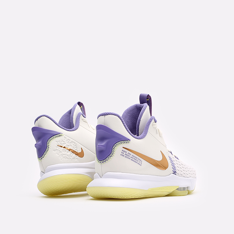 мужские бежевые баскетбольные кроссовки Nike Lebron Witness V CQ9380-102 - цена, описание, фото 3