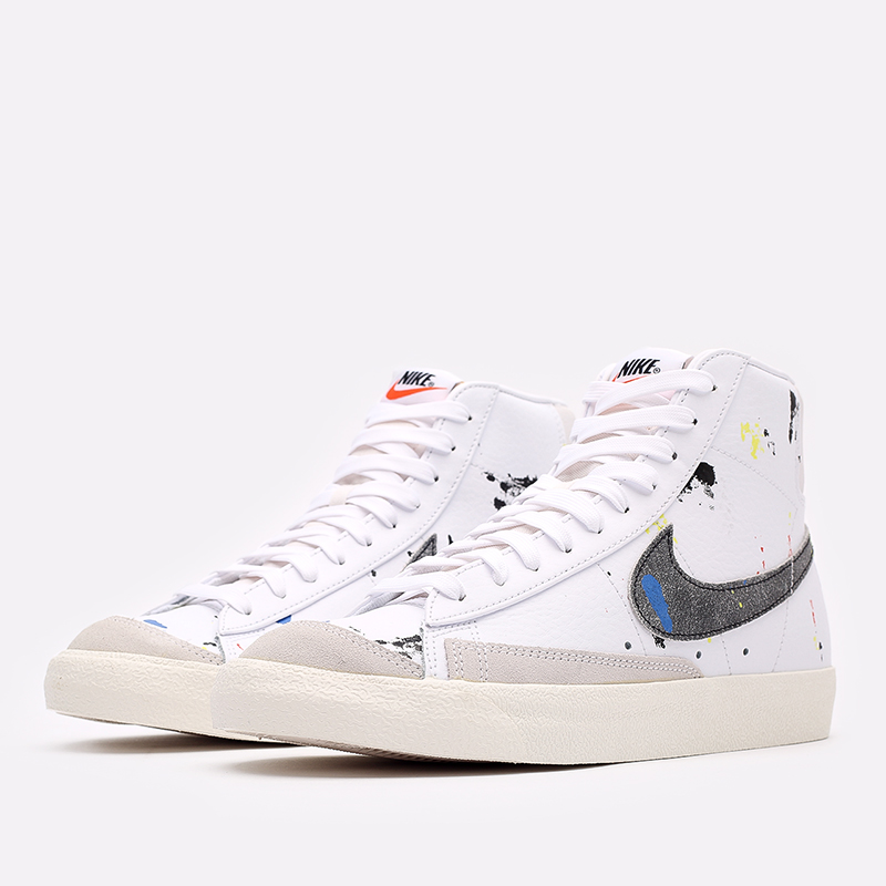 мужские белые кроссовки Nike Blazer Mid '77 DC7331-100 - цена, описание, фото 2