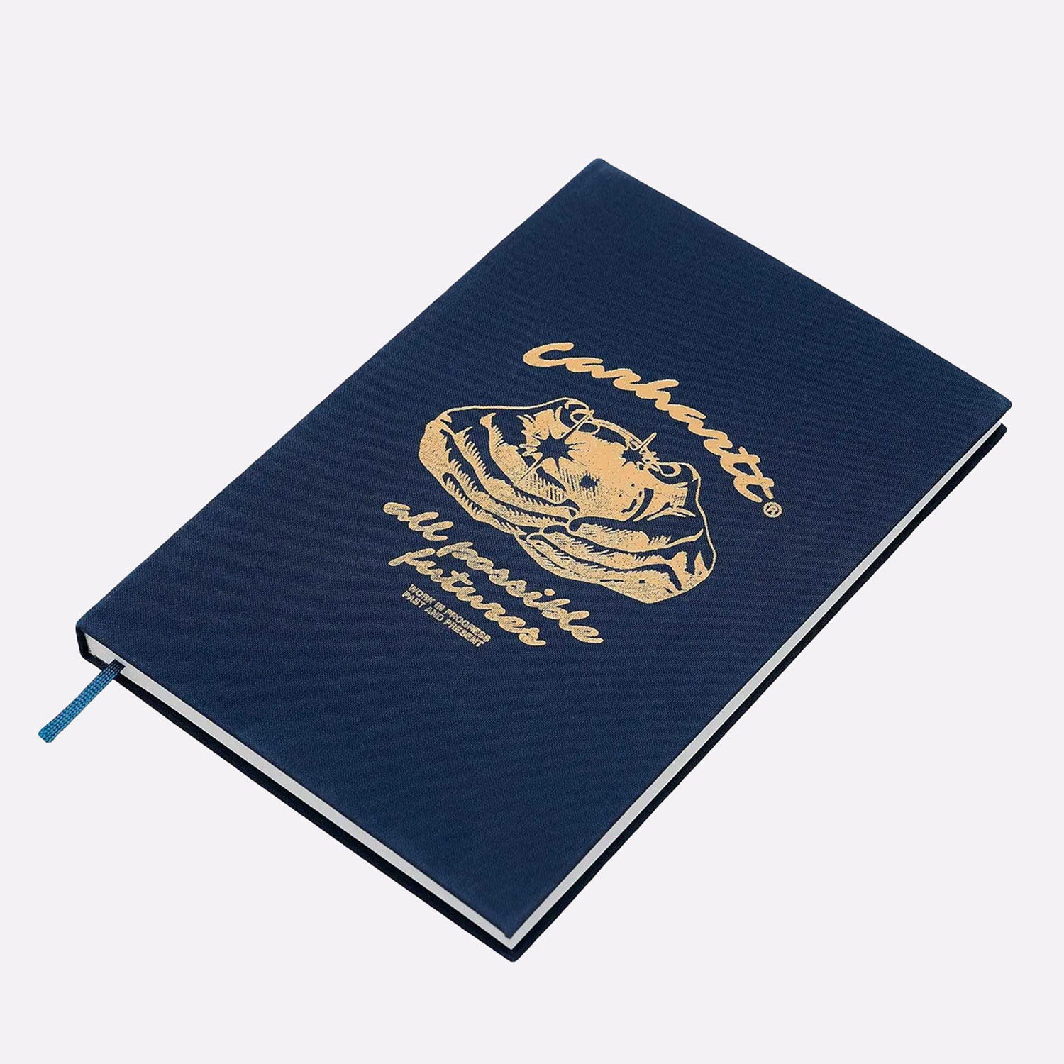  синий блокнот Carhartt WIP Fortune Notebook I029218-gold - цена, описание, фото 1