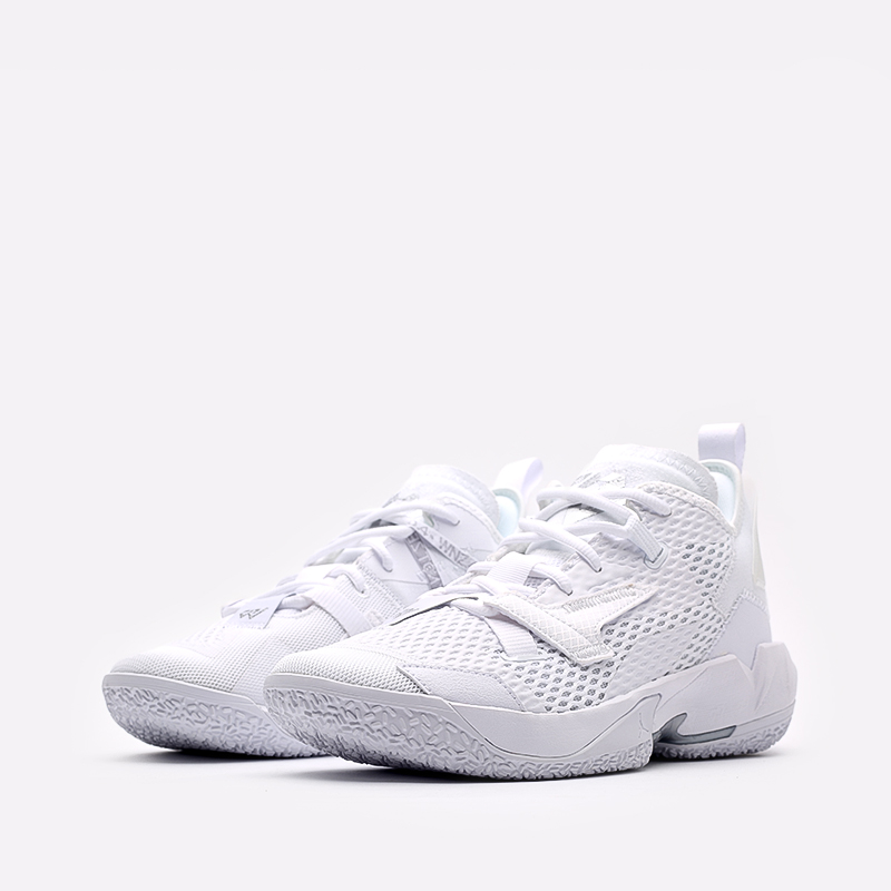 женские белые баскетбольные кроссовки Jordan Why Not Zero.4 (GS) CQ9430-101 - цена, описание, фото 4