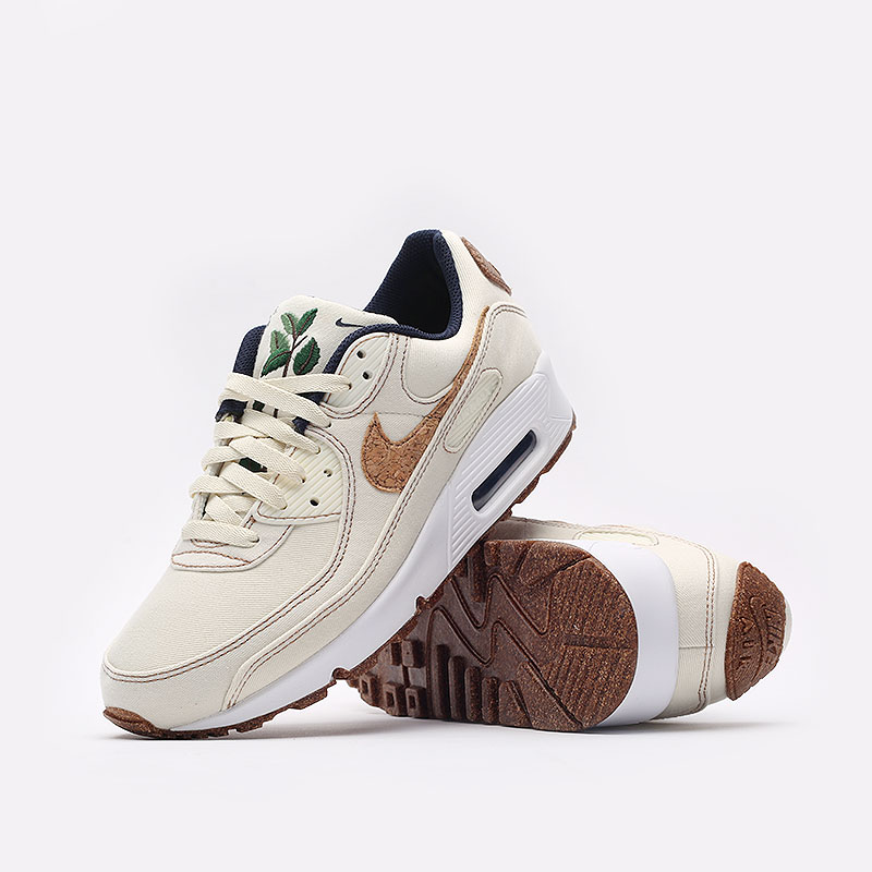 мужские бежевые кроссовки Nike Air Max 90 SE DD0385-100 - цена, описание, фото 3