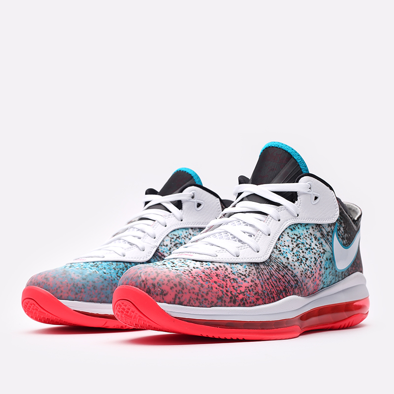 мужские разноцветные баскетбольные кроссовки Nike Lebron VIII V/2 Low QS DJ4436-100 - цена, описание, фото 3