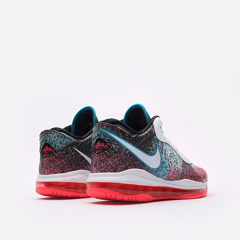 мужские разноцветные баскетбольные кроссовки Nike Lebron VIII V/2 Low QS DJ4436-100 - цена, описание, фото 6