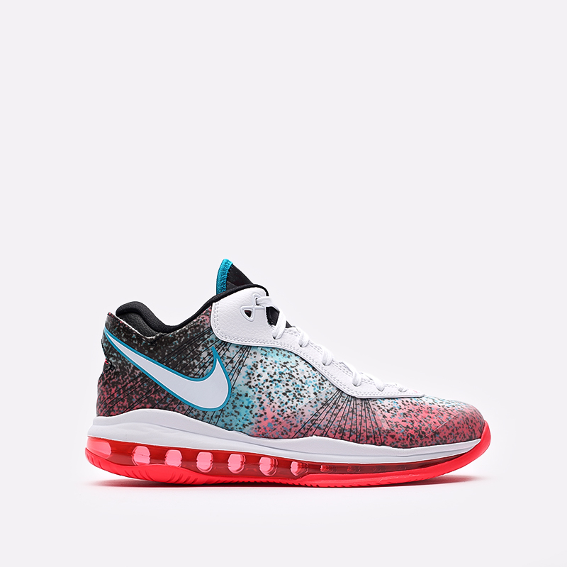 мужские разноцветные баскетбольные кроссовки Nike Lebron VIII V/2 Low QS DJ4436-100 - цена, описание, фото 1