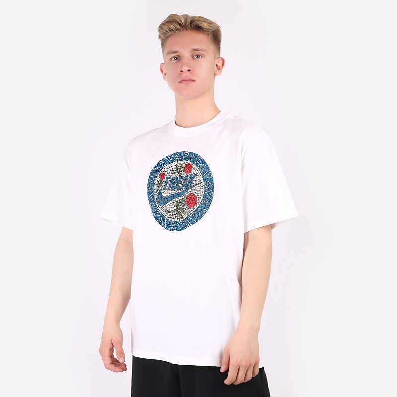 мужская белая футболка Nike Giannis Swoosh Freak Basketball T-Shirt DD0771-100 - цена, описание, фото 1