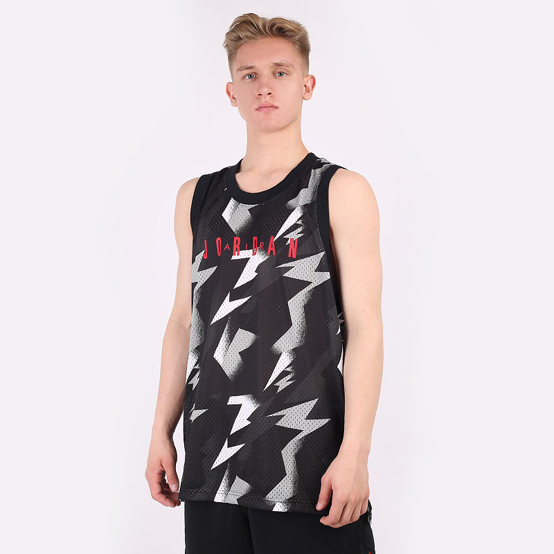 Мужская майка Jordan Jumpman Printed Jersey (CZ4738-010)  - цена, описание, фото 1