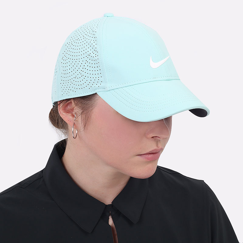женская голубая кепка Nike AeroBill Heritage86 Women&#039;s Golf Hat BV1079-382 - цена, описание, фото 1