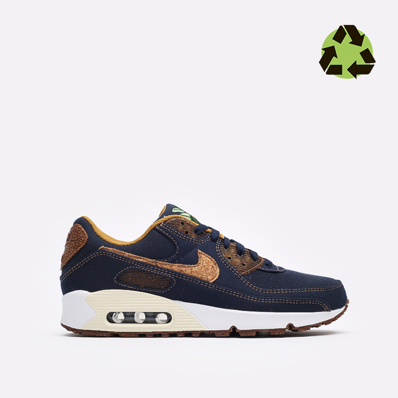 мужские синие кроссовки Nike Air Max 90 SE DD0385-400 - цена, описание, фото 1