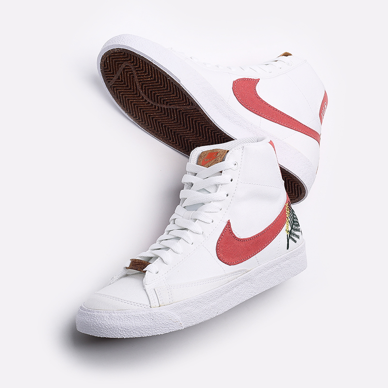 женские белые кроссовки Nike WMNS Blazer Mid '77 SE DC9265-101 - цена, описание, фото 6