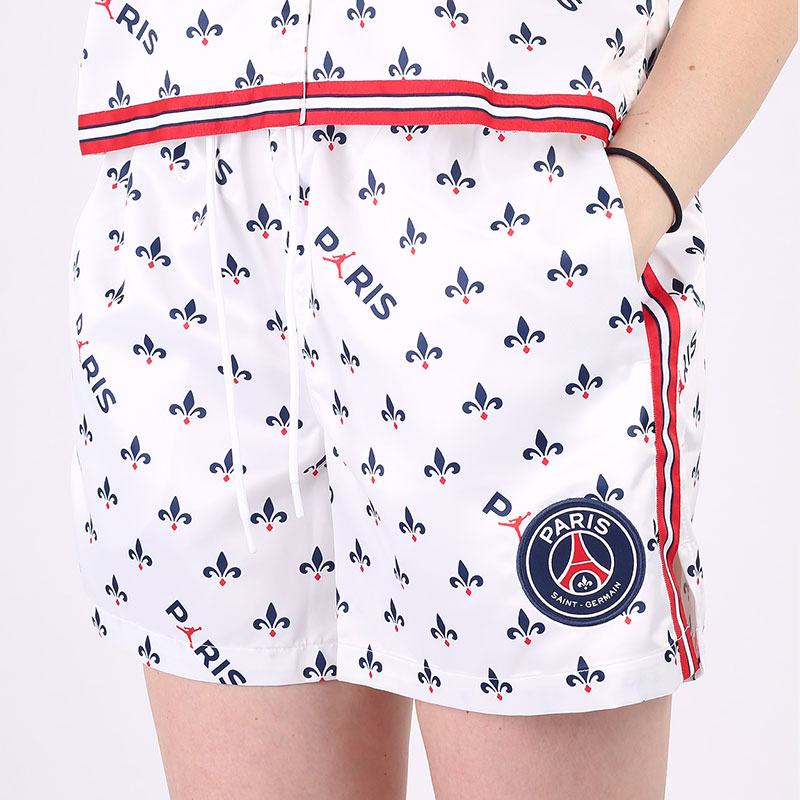Женские шорты Jordan Paris Saint-Germain Women's Printed Shorts (DC3821-100)  - цена, описание, фото 1