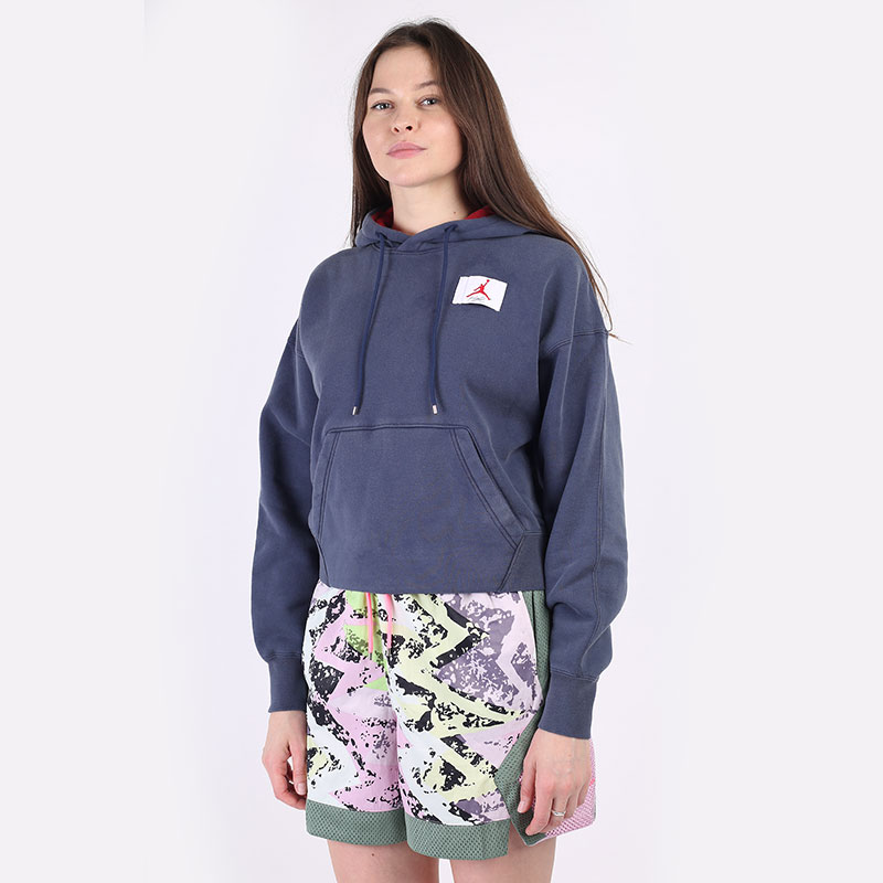 Женская толстовка Jordan Flight Fleece Hoodie (CV7737-410)  - цена, описание, фото 1