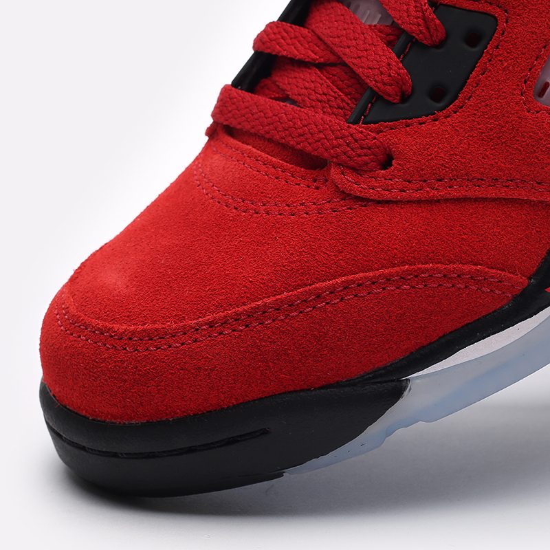 женские красные кроссовки Jordan 5 Retro (GS) 440888-600 - цена, описание, фото 8