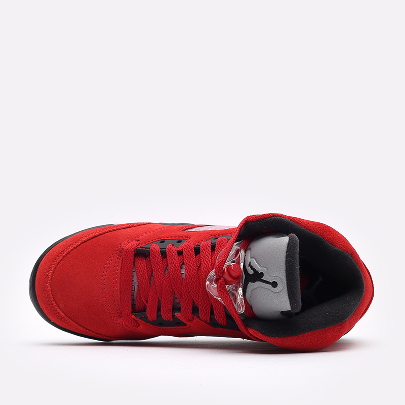 женские красные кроссовки Jordan 5 Retro (GS) 440888-600 - цена, описание, фото 4
