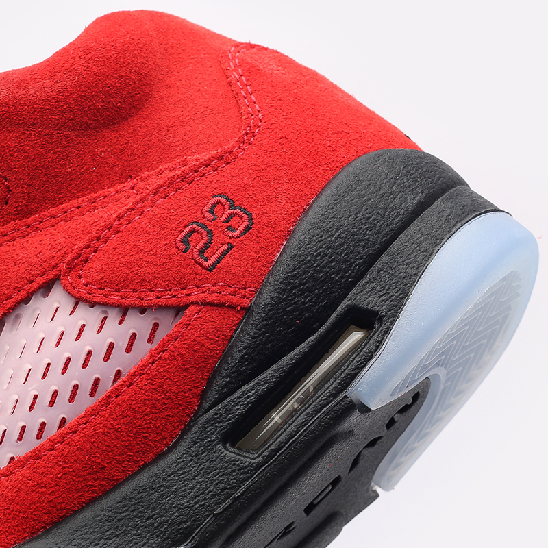 женские красные кроссовки Jordan 5 Retro (GS) 440888-600 - цена, описание, фото 5