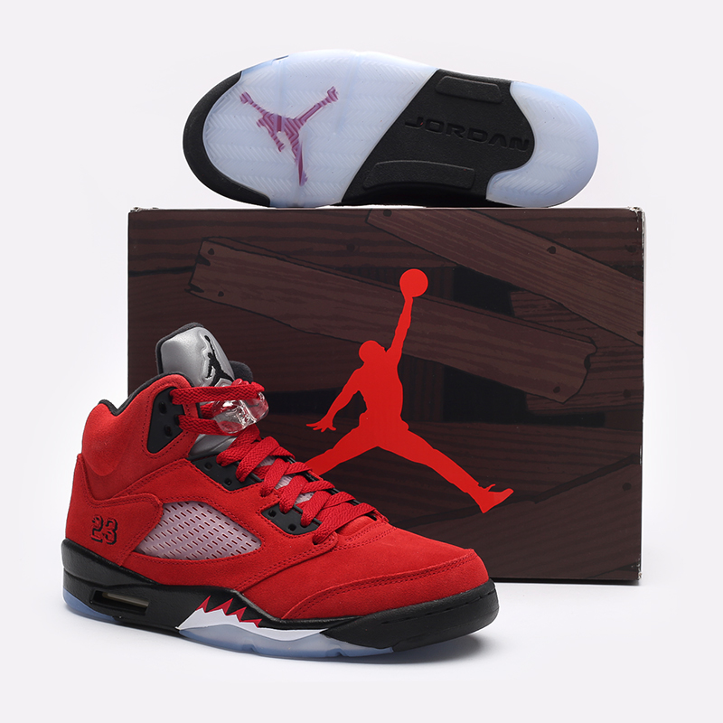 мужские красные кроссовки Jordan 5 Retro DD0587-600 - цена, описание, фото 7