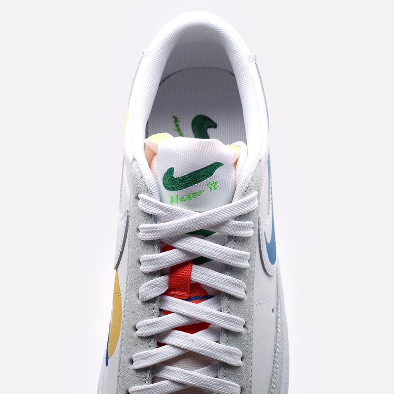 мужские белые кроссовки Nike Flyleather Blazer Low &#039;77 DM0882-100 - цена, описание, фото 7
