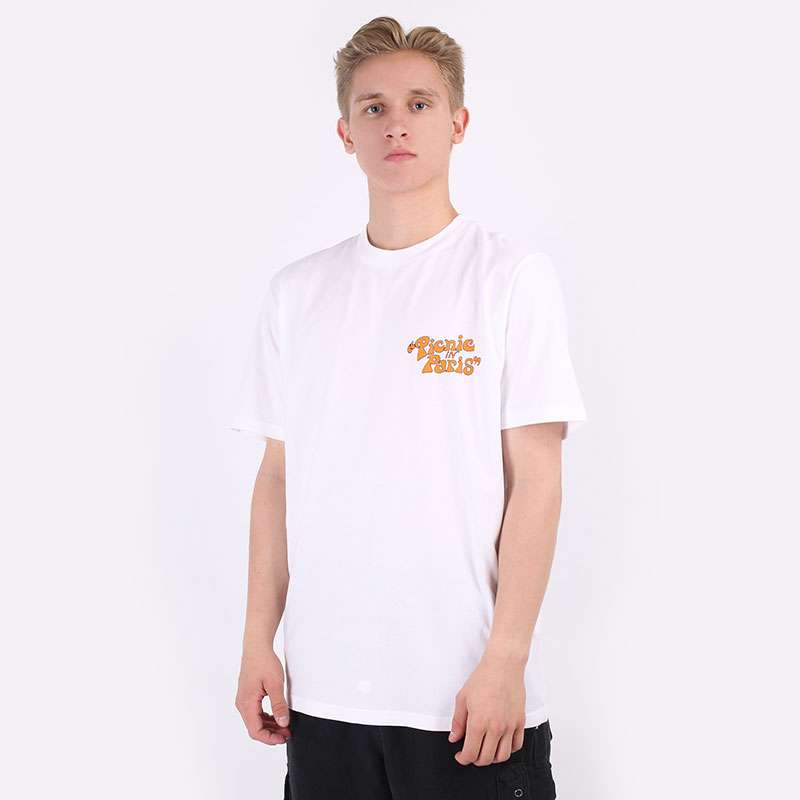 мужская белая футболка Carhartt WIP S/S Picnic In Paris T-Shirt I029932-white - цена, описание, фото 1