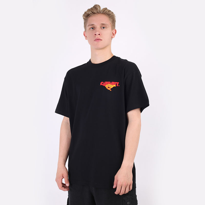 мужская черная футболка Carhartt WIP S/S Runner T-Shirt I029934-black - цена, описание, фото 1