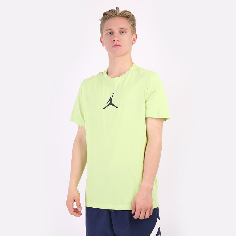 мужская салатовая футболка Jordan Jumpman Dri-FIT CW5190-352 - цена, описание, фото 1