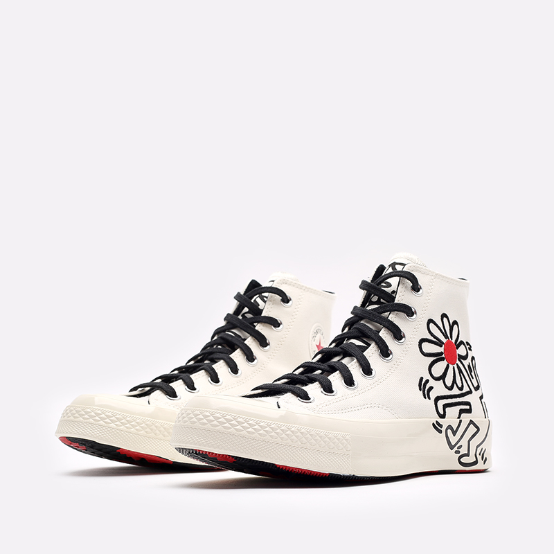  белые кеды Converse Chuck 70 Hi x Keith Haring 171858 - цена, описание, фото 4