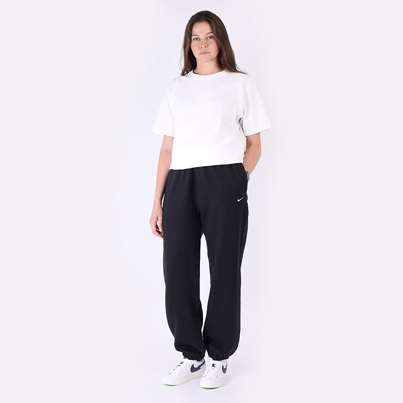 женские черные брюки Nike Womens NRG Soloswoosh Fleece Pant CW5565-010 - цена, описание, фото 7